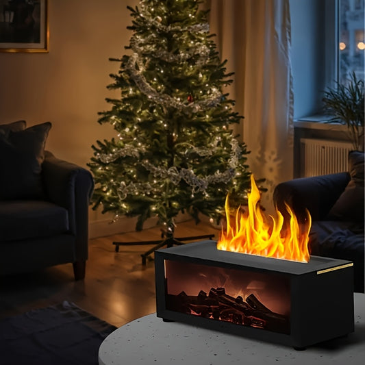 1pc Flameless Electric Fireplace with Remote Control | Scent Diffuser with Colorful Lights, Timer, Ideal for Bedroom, Bathroom, Office - Perfect for Christmas, New Year, Birthday Gifts, Non-rechargeable Battery, USB Powered,