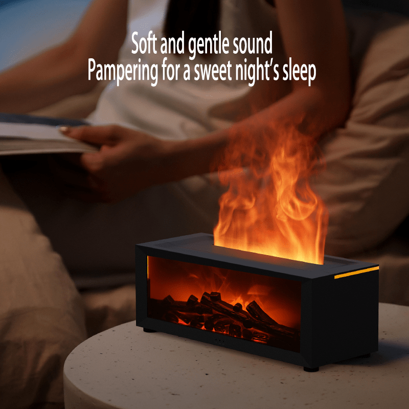 1pc Flameless Electric Fireplace with Remote Control | Scent Diffuser with Colorful Lights, Timer, Ideal for Bedroom, Bathroom, Office - Perfect for Christmas, New Year, Birthday Gifts, Non-rechargeable Battery, USB Powered,
