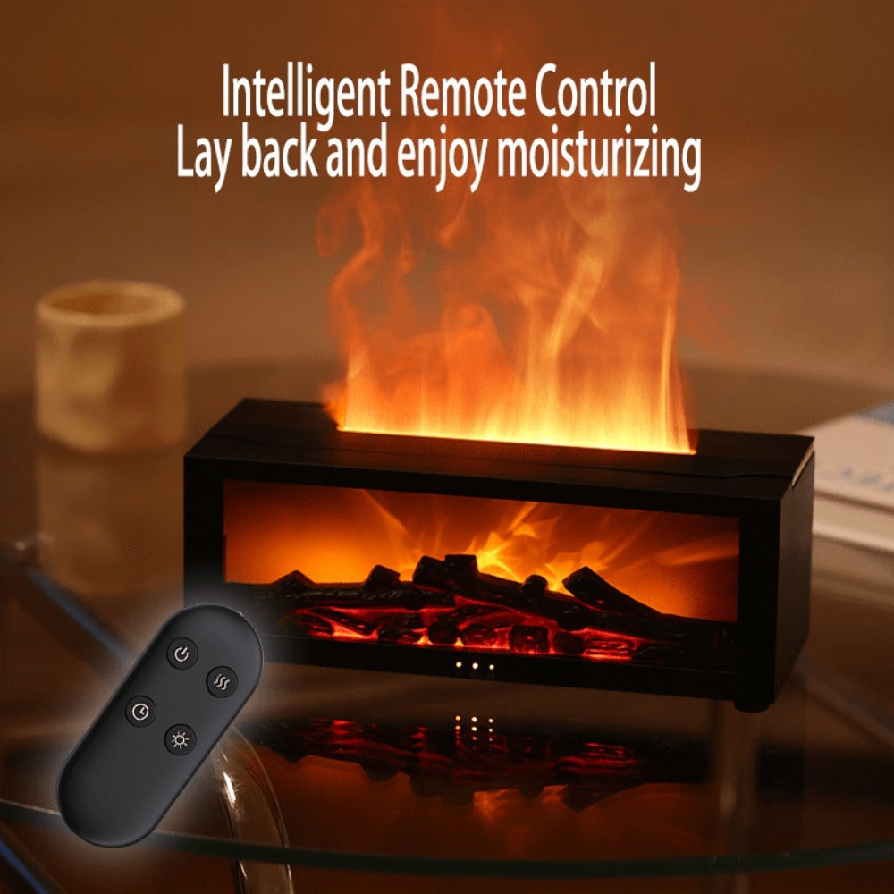 1pc Flameless Electric Fireplace with Remote Control | Scent Diffuser with Colorful Lights, Timer, Ideal for Bedroom, Bathroom, Office - Perfect for Christmas, New Year, Birthday Gifts, Non-rechargeable Battery, USB Powered,