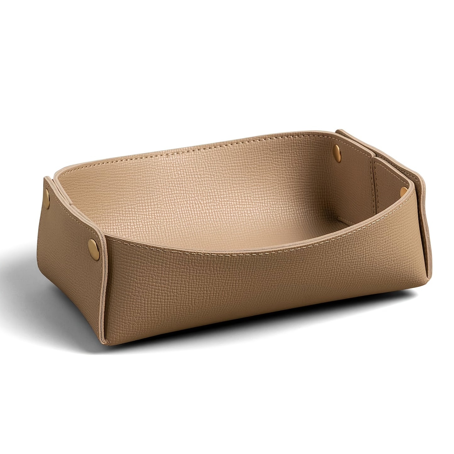 1 Nordic Minimalist Open Storage Box, Premium Faux Leather PU Multi-Functional Organizer Tray for Room Entryway Office Home Organization and Storag, Thanksgiving Gift Christmas Present Small Exquisite Practical Presents