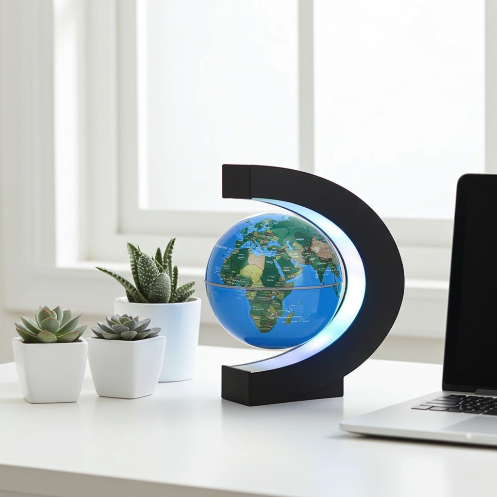 Floating Magnetic Levitation Globe LED World Map Electronic Antigravity Lamp Novelty Ball Light Home Decoration Birthday Gifts