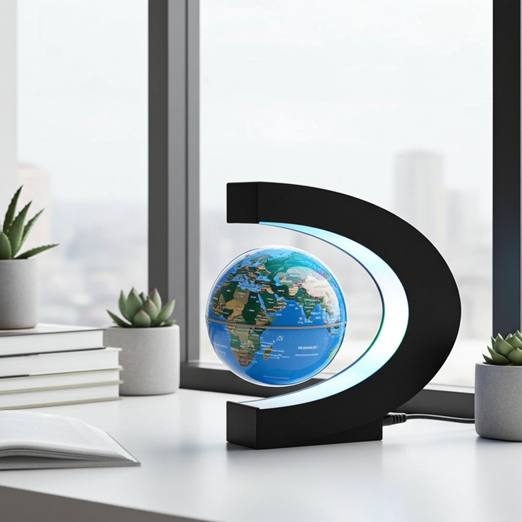 Floating Magnetic Levitation Globe LED World Map Electronic Antigravity Lamp Novelty Ball Light Home Decoration Birthday Gifts