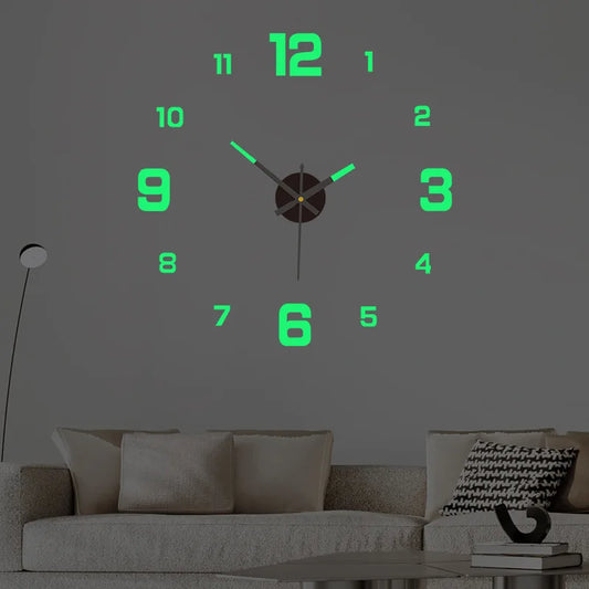 Digital DIY Wall Clock – Luminous Silent Clock for Home
