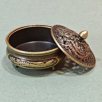 1PC Longfeng Fingertip Stove, Three-Legged Small Incense Burner, Non-Stick Powder Tray, Creative Aromatherapy Burner