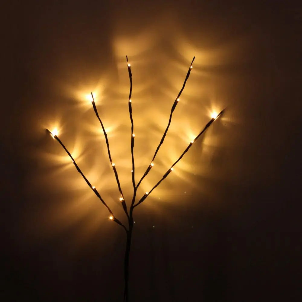 Lighted Willow Branch Bouquet – 20 LED Twig Lamp for Tall Vase & Event Decor