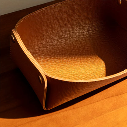 1 Nordic Minimalist Open Storage Box, Premium Faux Leather PU Multi-Functional Organizer Tray for Room Entryway Office Home Organization and Storag, Thanksgiving Gift Christmas Present Small Exquisite Practical Presents