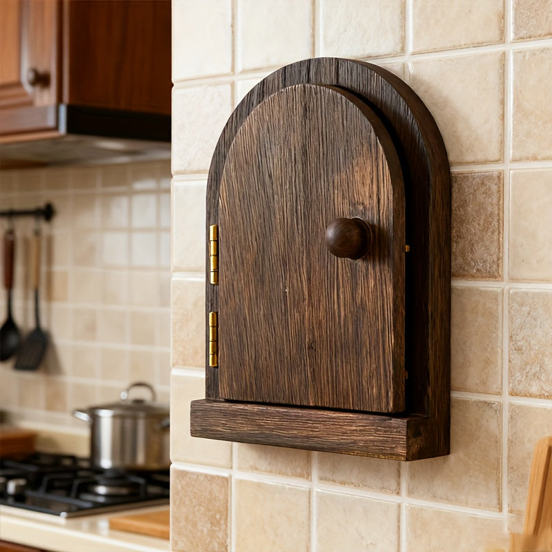 غطاء مفتاح كهربائي خشبي لمقبس الحائط - مناسب لمقابس الكهرباء الأوروبية والهندية، مقاوم للغبار، لا يتطلب أسلاكًا أو كهرباء، سهل التركيب بالضغط، مناسب لغرف النوم والمطابخ والجراجات (متوافق مع 